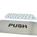 Braille z nehrdzavejúcej ocele Push Dvere Sign Stric Doska